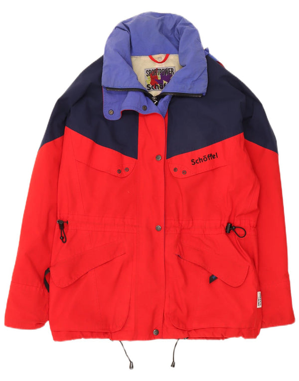 SCHOFFEL Γυναικείο αδιάβροχο μεγάλου μεγέθους UK 10 Small Red Colourblock Πολυεστέρας