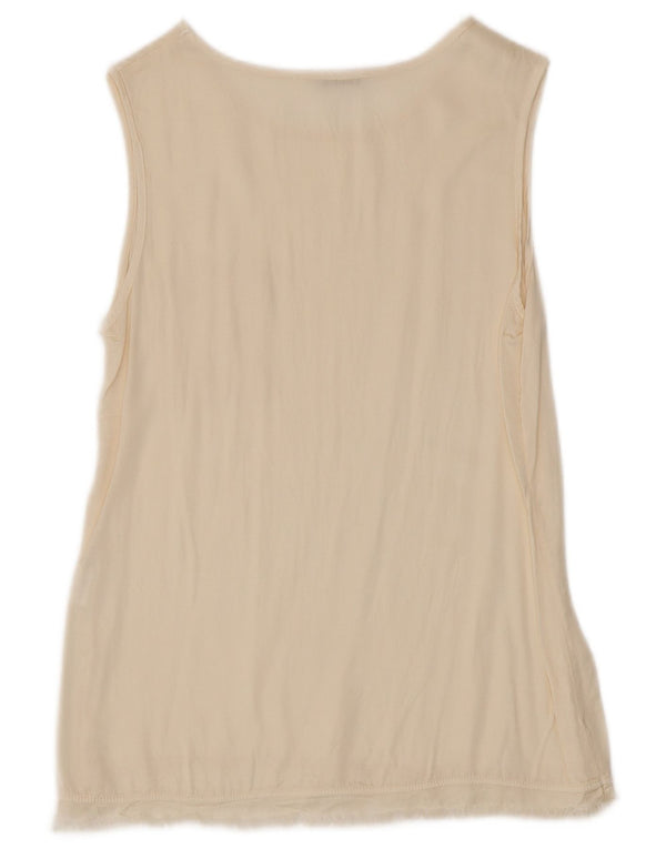 Motel Γυναικείο γιλέκο τοπ UK 10 Small Beige Viscose