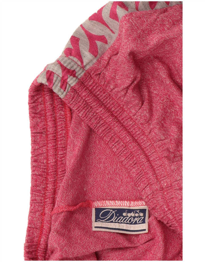 DIADORA Γυναικείο σετ 2 τεμαχίων μεγάλου μεγέθους γραφικών UK 10 Small κόκκινο βαμβακερό