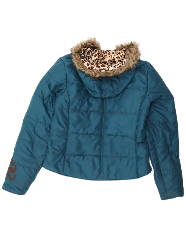 Γυναικείο μπουφάν με κουκούλα Ariat UK 14 Μεσαίο Μπλε Πολυεστέρας