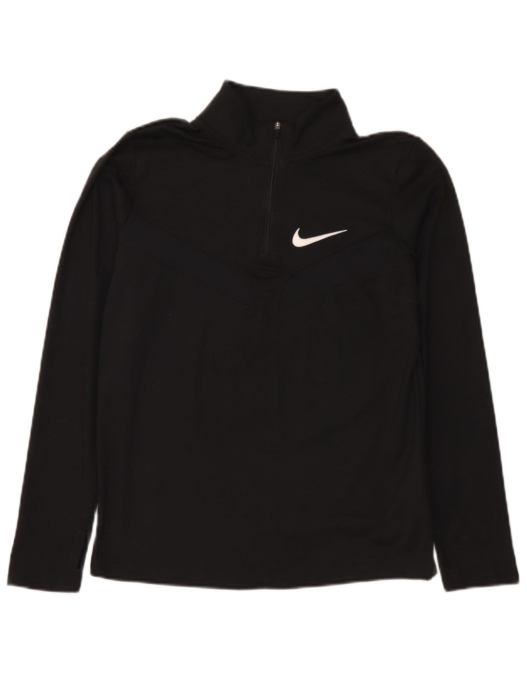 Φόρμα Nike Boys Dri Fit με φερμουάρ πουλόβερ φόρμα 13-14 ετών XL Μαύρο