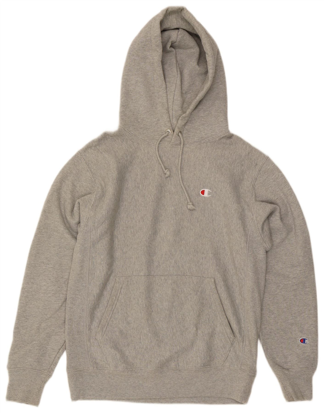 Ανδρικά Ανδρικά Ανδρικά Reverse Weave Jumper από μεσαίο γκρι βαμβάκι