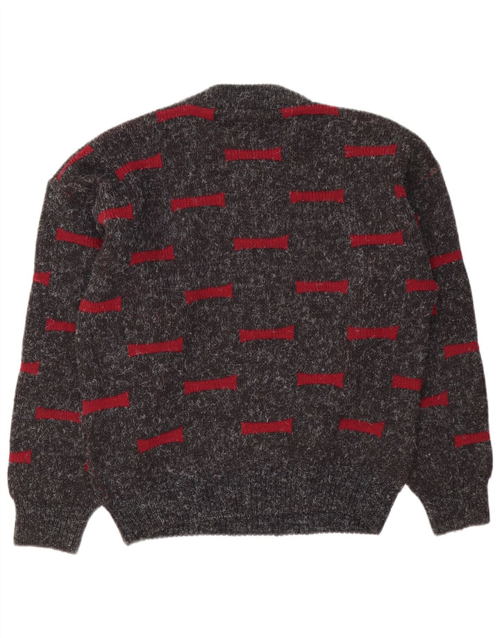 Ανδρικό πουλόβερ Ciao Crew Neck Jumper Medium Grey Geometric