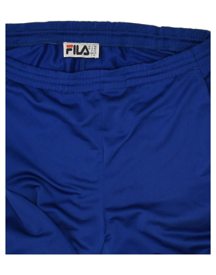 FILA Mens Tracksuit Trousers IT 46 Small Blue Colourblock Polyester | Vintage Fila | Thrift | Second-Hand Fila | Used Clothing | Messina Hembry 