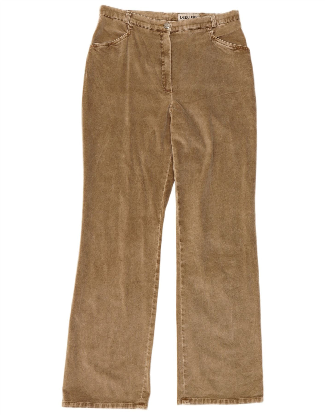 LAURA LEBEK Γυναικείο Bootcut Casual Παντελόνι UK 16 Large W32 L32 Brown