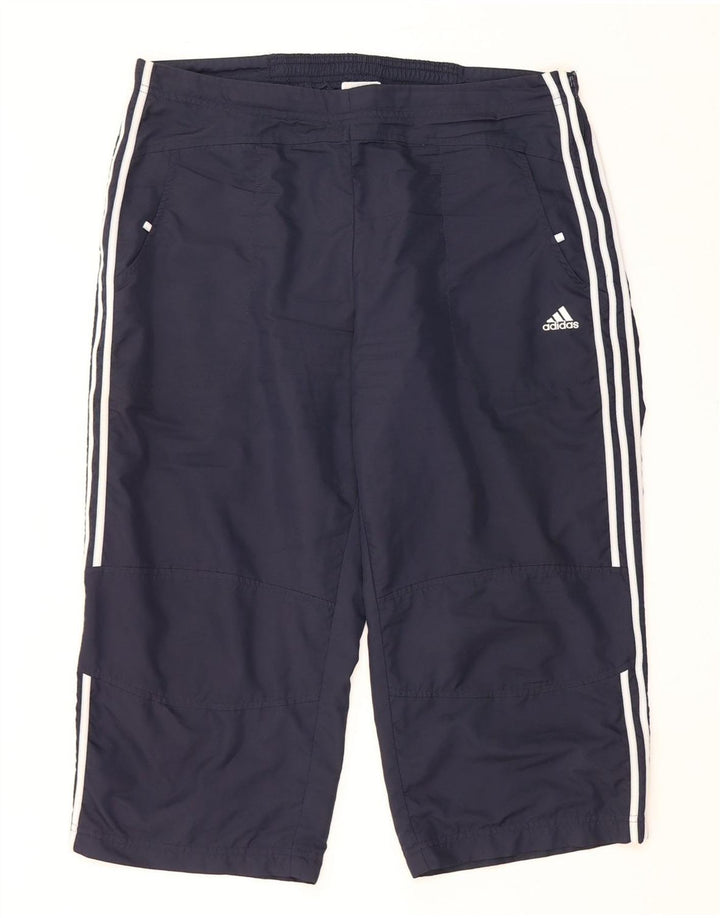 ADIDAS Γυναικεία φόρμα φόρμας Capri UK 16 Large Navy Blue Polyester