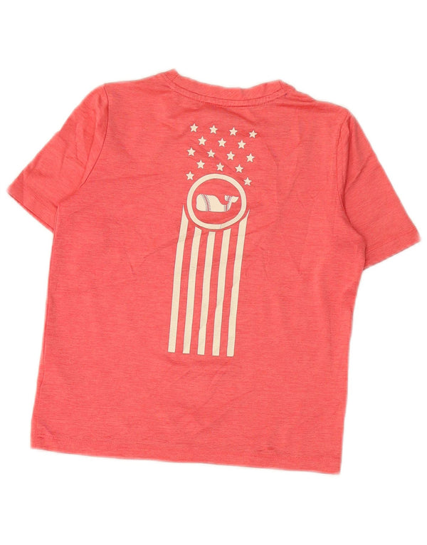 VINEYARD VINES Boys Performance Graphic T-Shirt Top 4-5 Years Pink