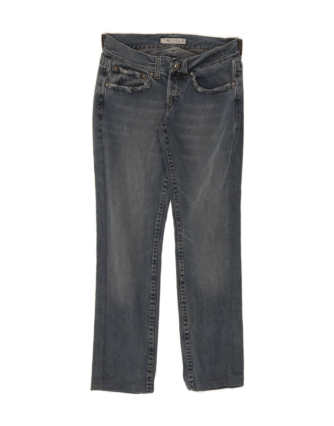 VINTAGE Womens Straight Jeans W31 L30 Blue Vintage Vintage and Second-Hand Vintage from Messina Hembry 