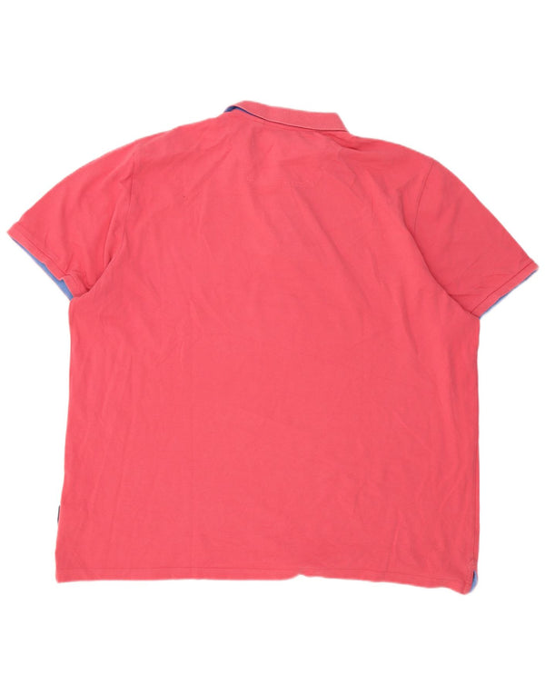 Joules Ανδρικό πουκάμισο Polo Classic Fit 2XL Ροζ βαμβακερό