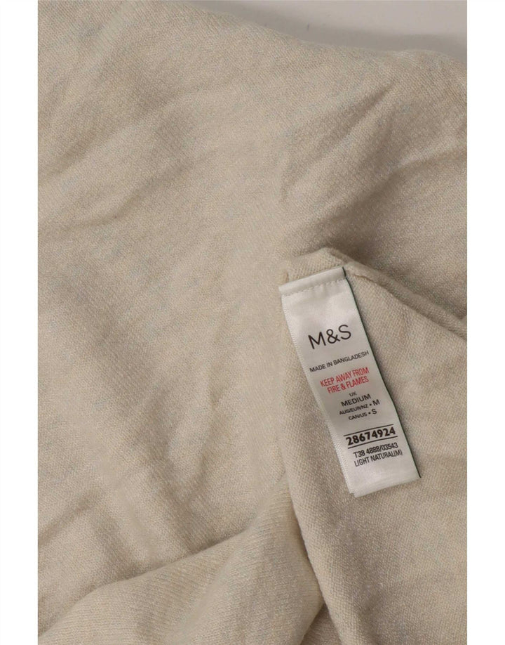 Marks & Spencer Γυναικεία κοντομάνικη φούτερ Jumper UK 14 Medium Beige