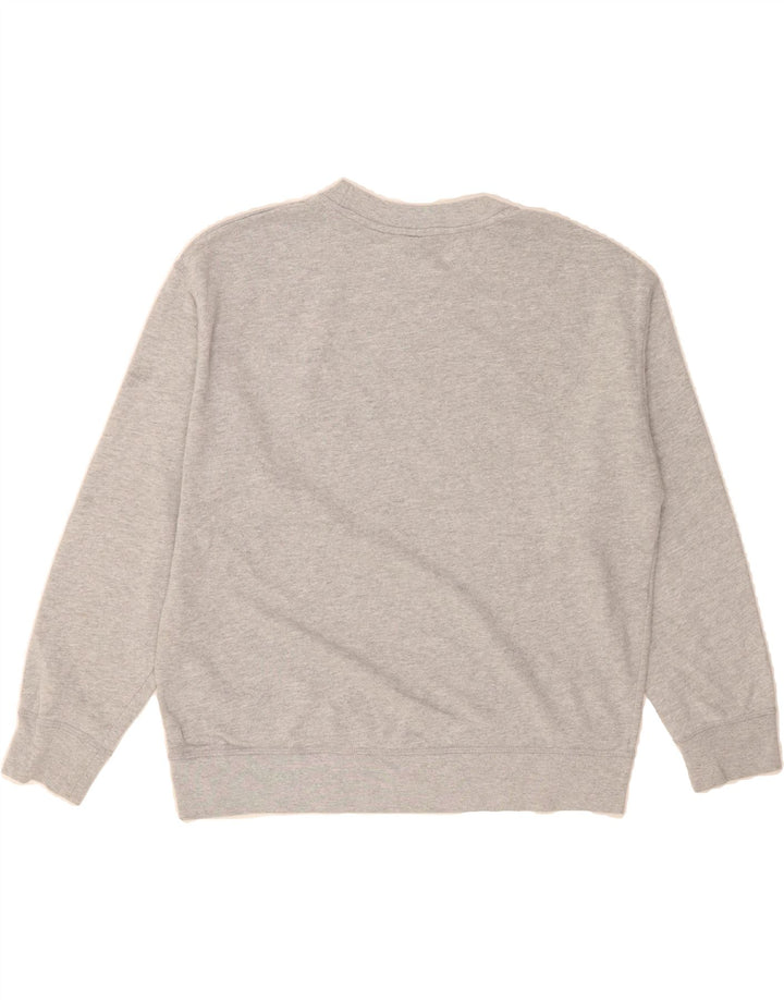 LEVI'S Womens Graphic Sweatshirt Jumper UK 16 Large Grey Cotton Vintage Levi's and Second-Hand Levi's from Messina Hembry 