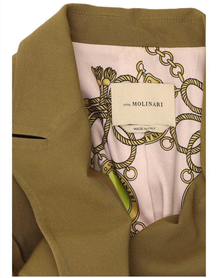 Anna Molinari Γυναικείο σακάκι με διπλό στήθος UK 10 Small Khaki