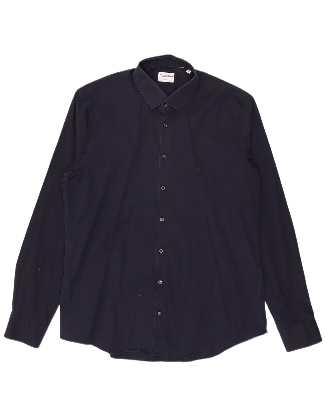 Ανδρικό πουκάμισο Calvin Klein Slim Fit Size 43 Large Navy Blue