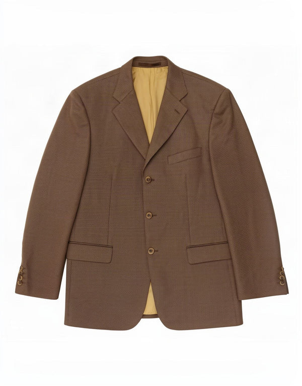 Ανδρικό σακάκι σακάκι με 3 κουμπιά Douglas UK 42 XL καφέ μαλλί