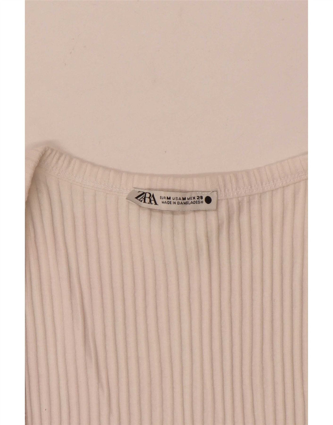Zara Γυναικείο Γιλέκο Τοπ UK 12 Medium Off White