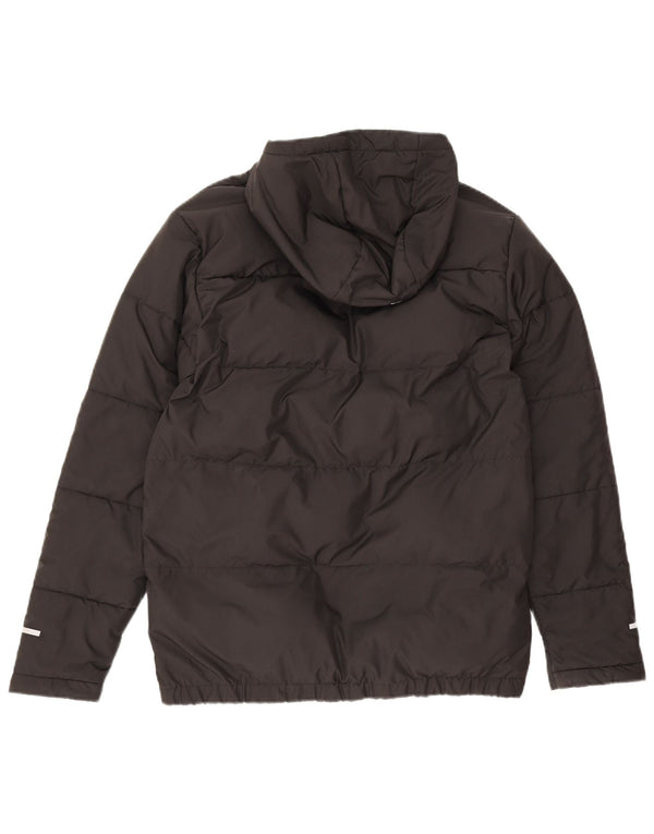 The North Face Boys Hooded Jacket 15-16 Years 2XL Black Polyester