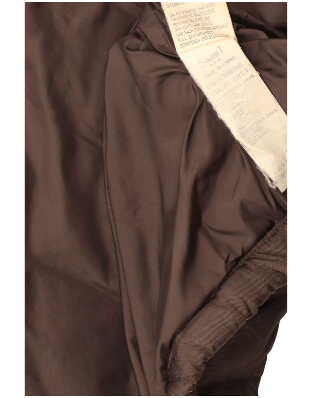 Armani Jeans γυναικείο καπιτονέ μπουφάν UK 14 μεγάλο καφέ πολυαμίδιο