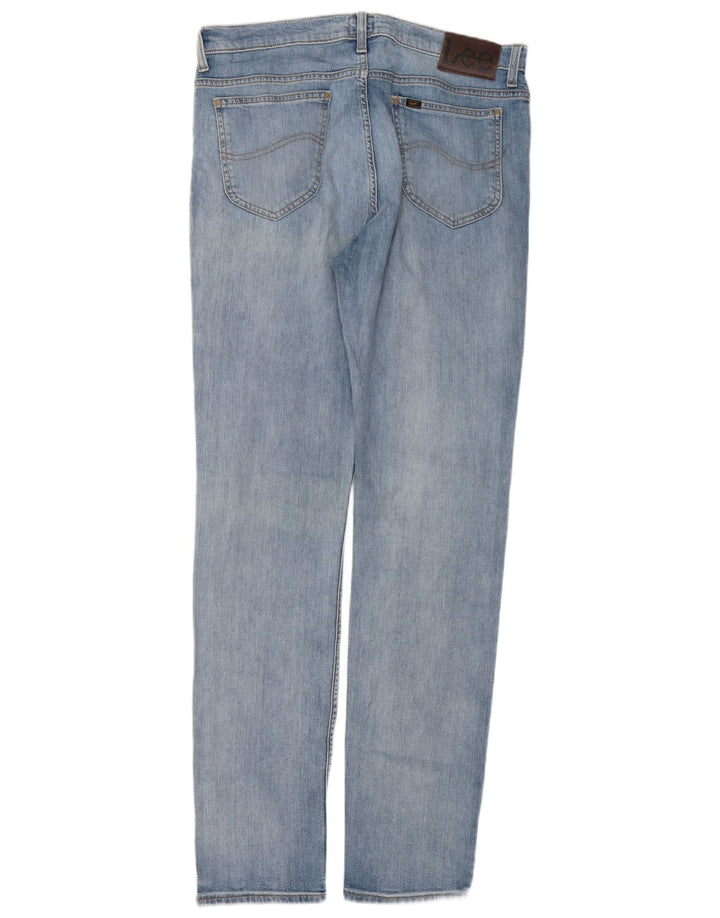 Lee Mens Rider Slim Jeans W34 L34 Blue Cotton