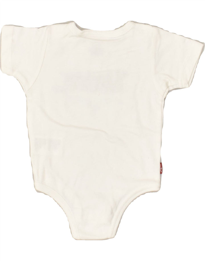 LEVI'S Baby Boys Graphic Bodysuit 3-6 Months White Cotton | Vintage Levi's | Thrift | Second-Hand Levi's | Used Clothing | Messina Hembry 