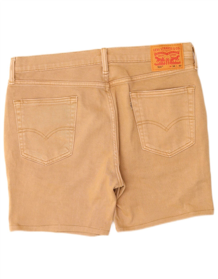 Ανδρικό τζιν σορτς Levi's 514 W34 μεγάλο μπεζ βαμβακερό