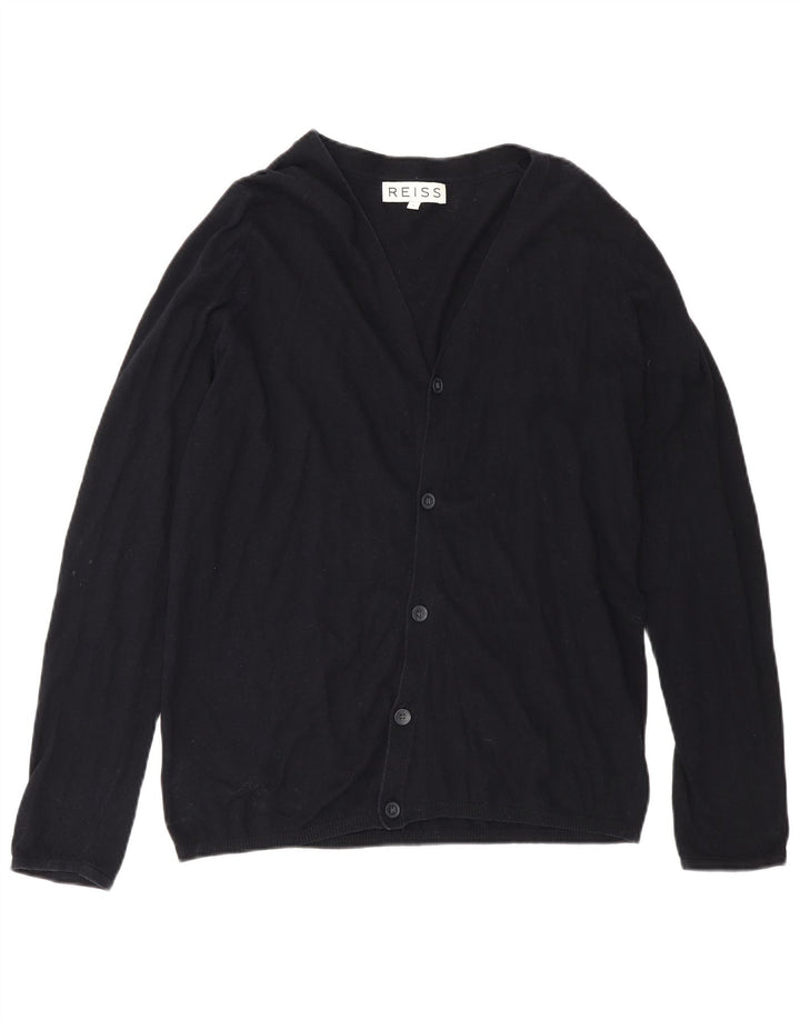 Ανδρικό πουλόβερ Reiss Cardigan Μικρό μαύρο βαμβακερό