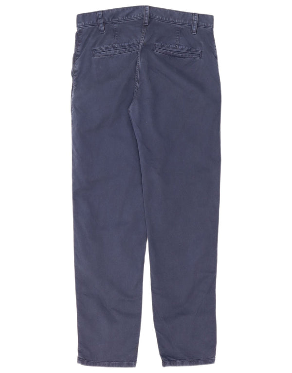 ARMANI EXCHANGE Womens Boyfriend Slim Chino Trousers W27 L29 Navy Blue