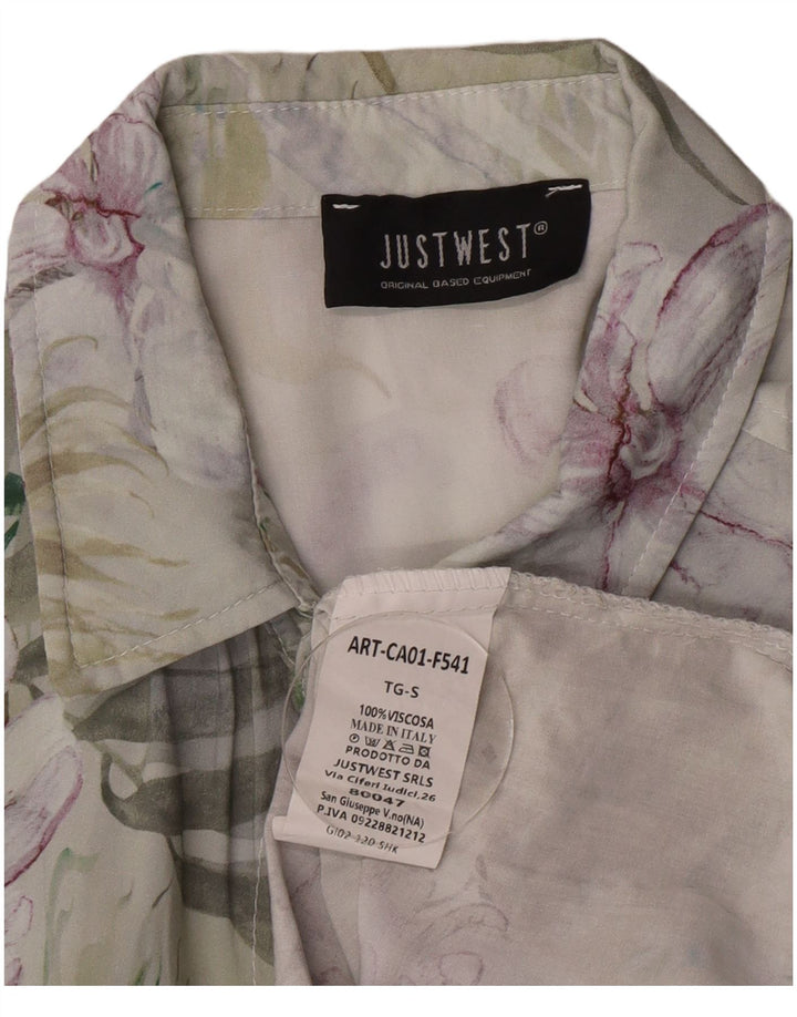 Vintage Ανδρικό Πουκάμισο Μικρό Πολύχρωμο Floral Viscose