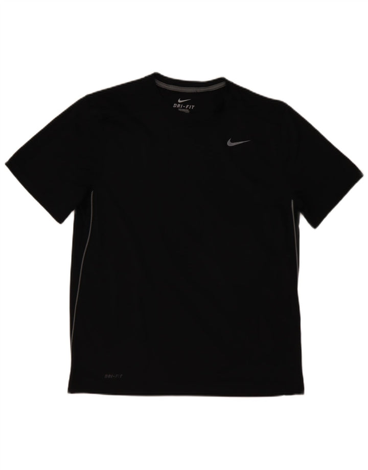 Ανδρικό T-Shirt NIKE Dri Fit Top Large Μαύρο Πολυεστέρας
