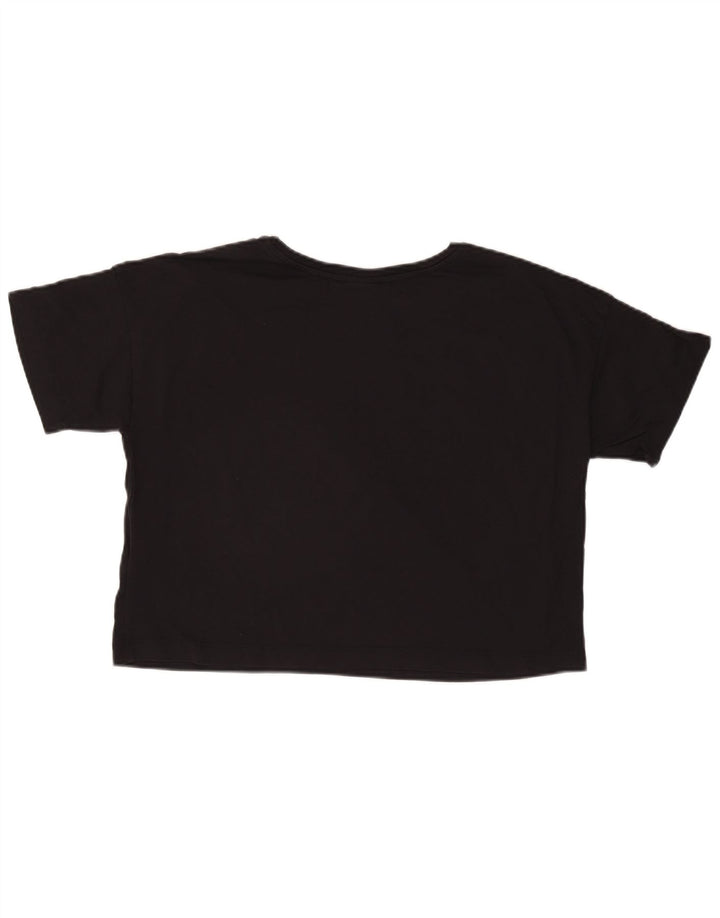 CHAMPION Γυναικείο υπερμεγέθη Crop γραφικό T-shirt Top 10 Small Black