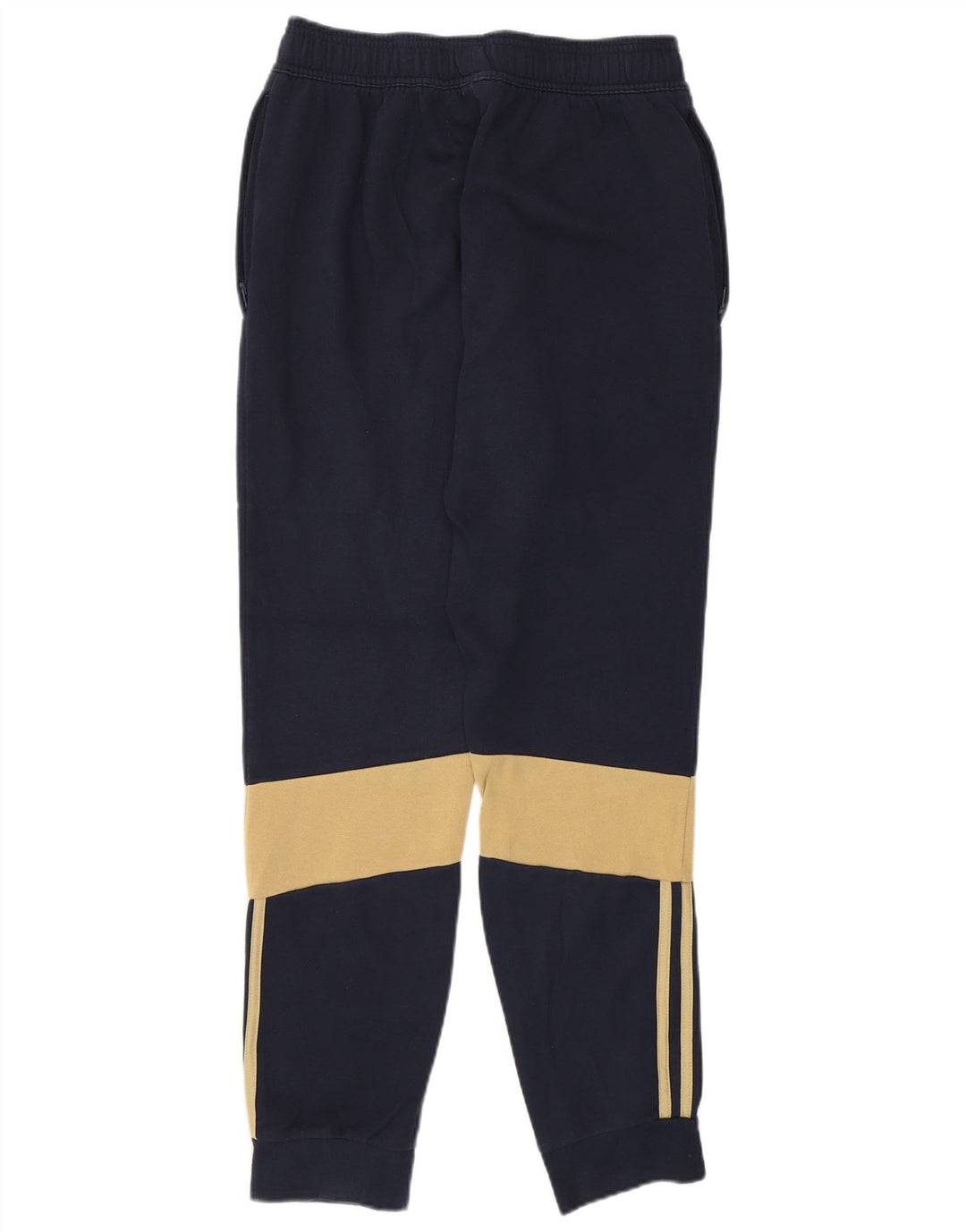Ανδρική φόρμα ADIDAS Παντελόνι Joggers Small Navy Blue Colorblock Βαμβακερό