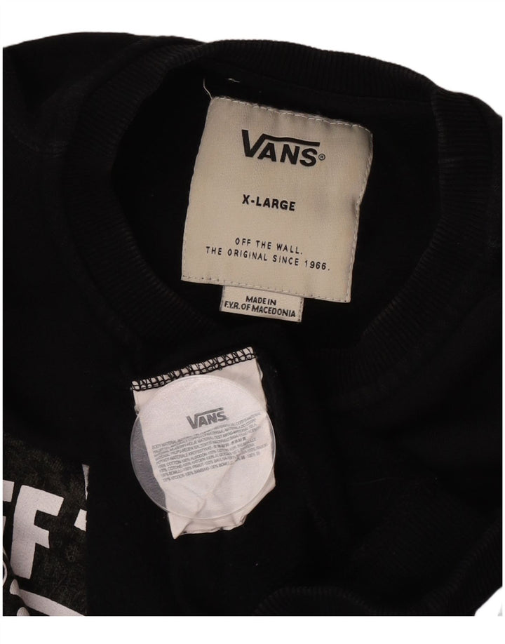 Ανδρικό γραφικό φούτερ Vans Jumper XL Μαύρο βαμβακερό