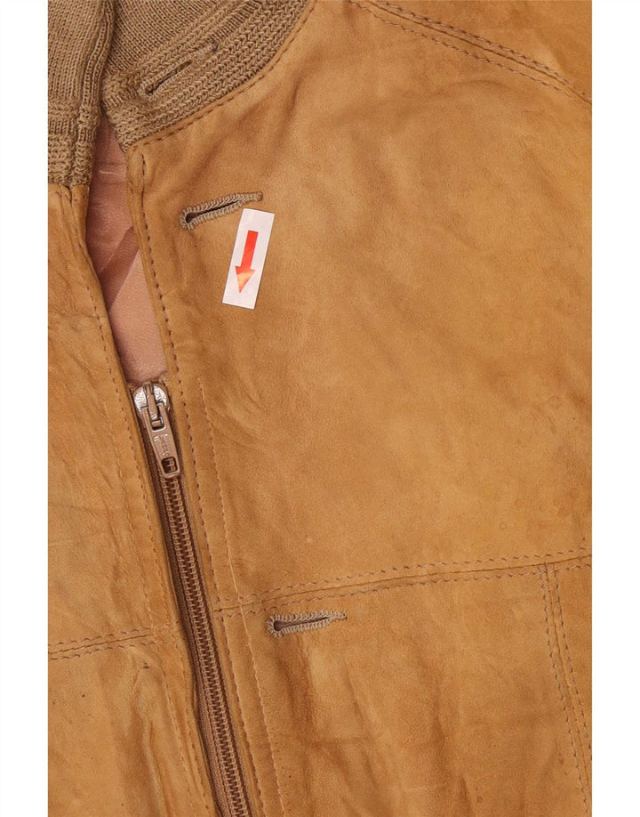 Jean Jacques Ανδρικό Suede Jacket EU 48 Δερμάτινο μεσαίο καφέ