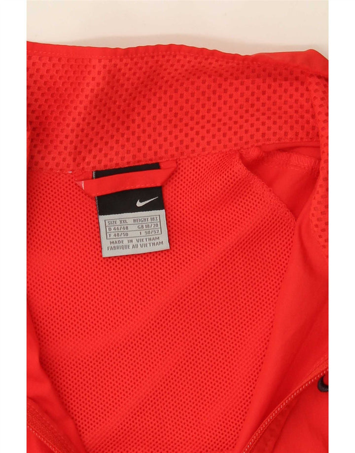Nike γυναικεία αθλητική φόρμα τοπ μπουφάν UK 18/20 2XL Red Colourblock