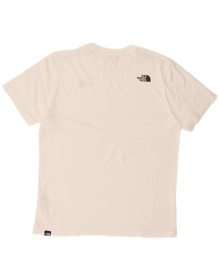 Ανδρικό T-Shirt North Face Top μεγάλο λευκό βαμβακερό