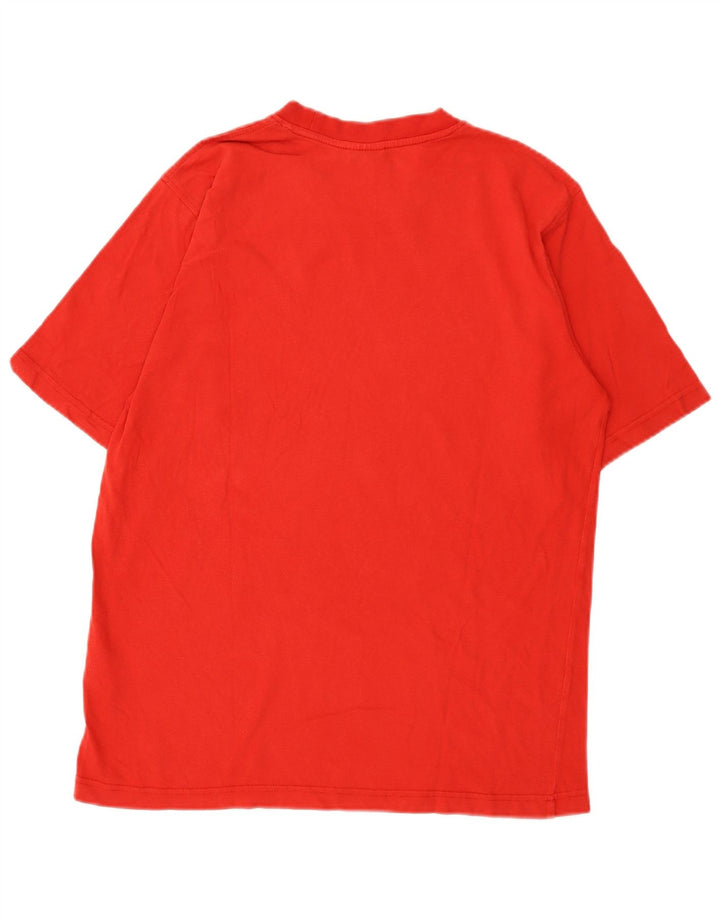 Ανδρικό γραφικό T-Shirt Adidas Top Μεσαίο κόκκινο βαμβακερό
