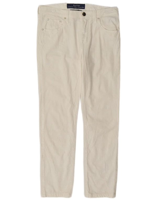 Jacob Cohen Γυναικείο Slim Casual Παντελόνι W27 L26 Λευκό