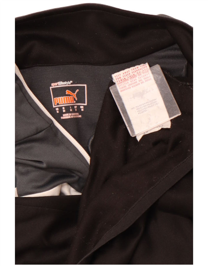 Ανδρική φόρμα πουλόβερ με φερμουάρ PUMA Top Medium Black Colourblock