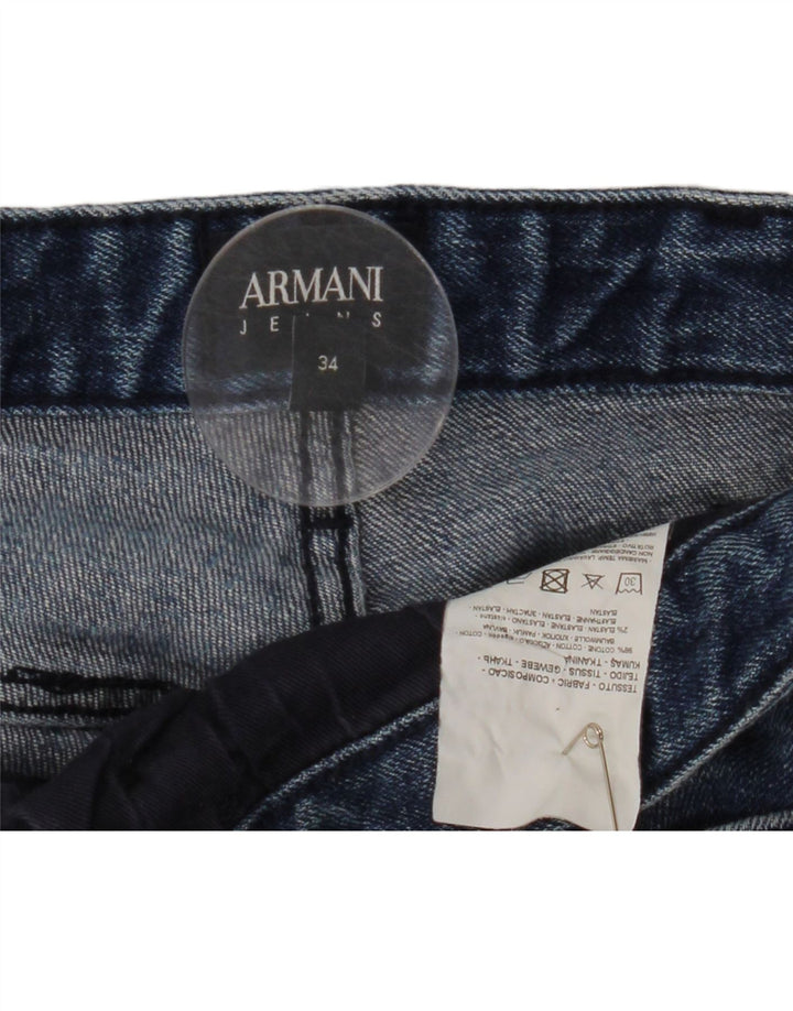 ARMANI Ανδρικό Slim Jeans W34 L32 Μπλε Βαμβακερό