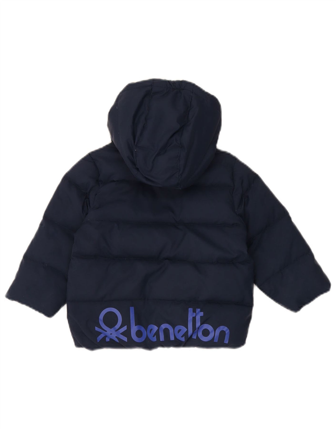 Μπουφάν Benetton Boys Graphic Hooded Geded Jacket 5-6 Years Navy Blue