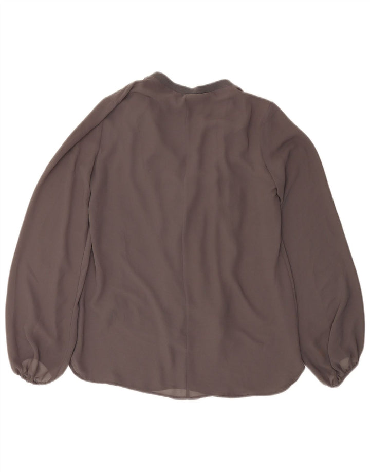 Zara Γυναικεία μακρυμάνικη μπλούζα τοπ UK 6 XS Γκρι
