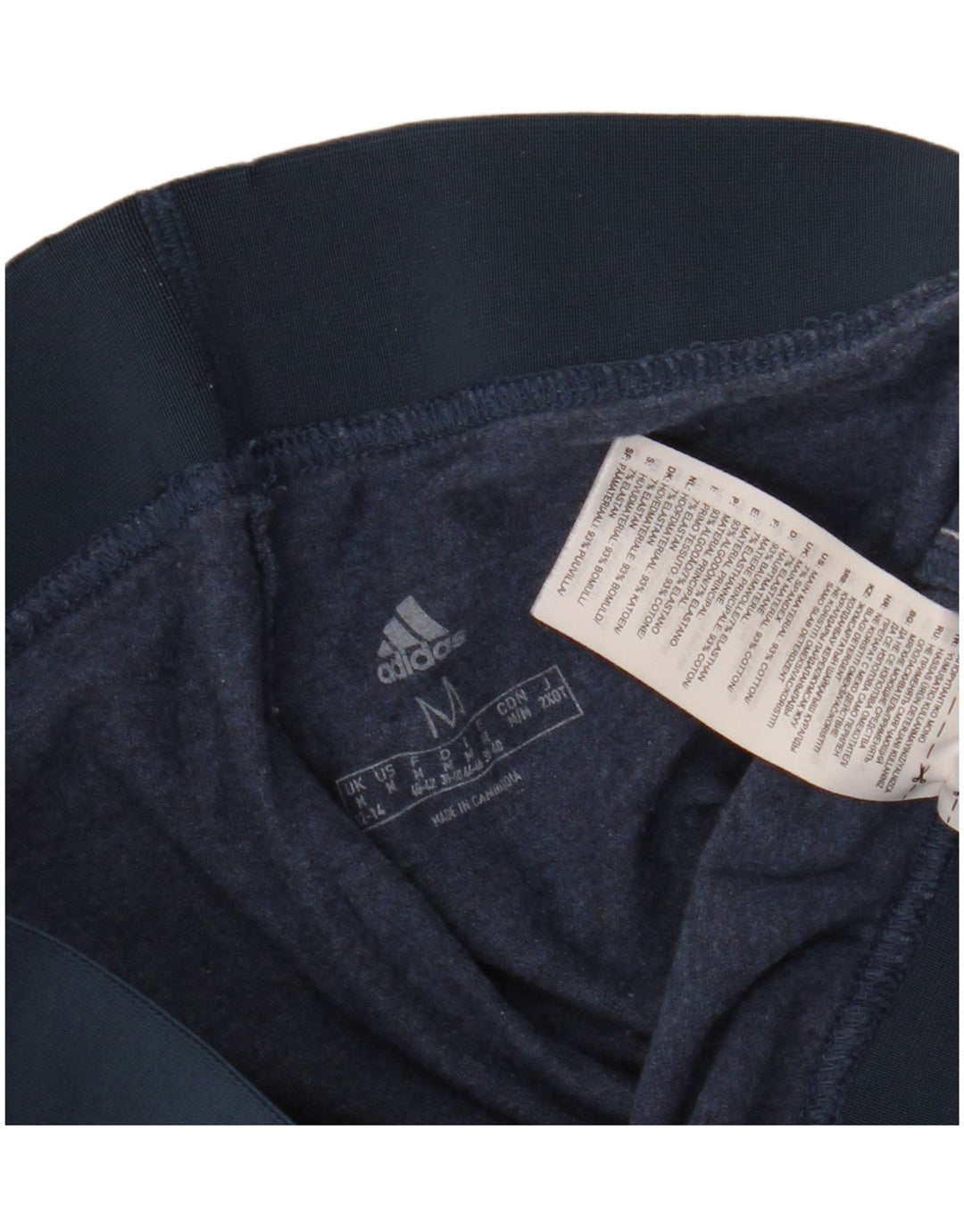 Γυναικείο κολάν Adidas UK 12/14 Medium Navy Blue βαμβακερό