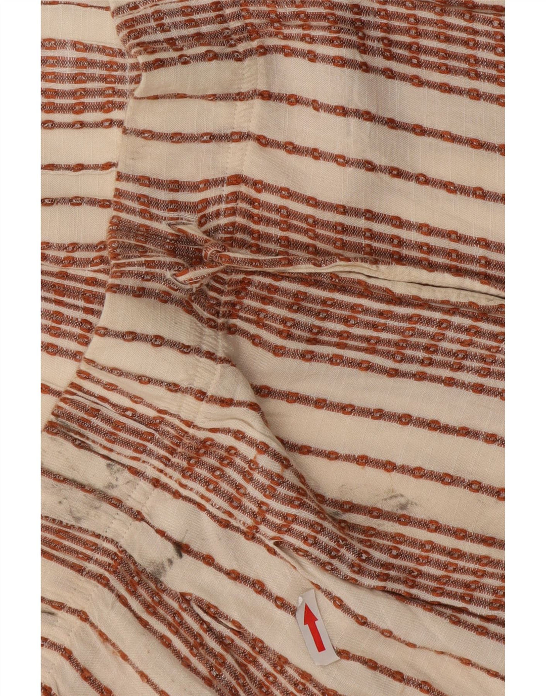 Marks & Spencer γυναικείο σορτς UK 12 Medium W32 Λευκή ριγέ βισκόζη