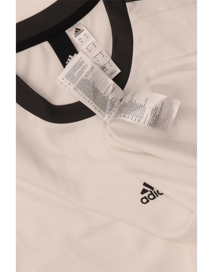 Ανδρικό T-Shirt Climalite Adidas Top Medium White Colourblock Polyester