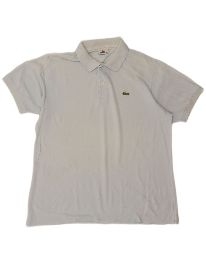 Ανδρικό μπλουζάκι πόλο Lacoste, μέγεθος 5, μεγάλο μπλε βαμβακερό