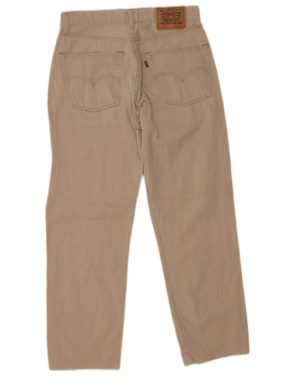 Levi's Mens 451 Straight Straight Jeans W32 L26 Μπεζ βαμβακερό