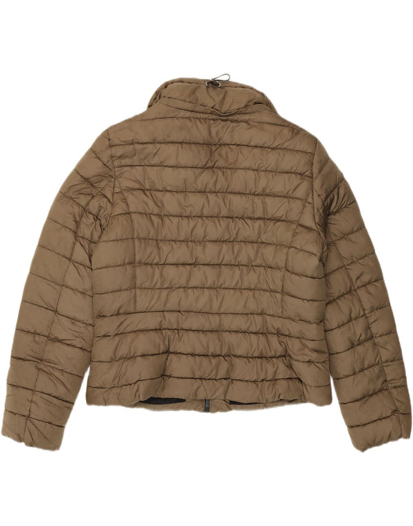 Zara Γυναικείο μπουφάν με επένδυση UK 20 2XL Khaki Polyester