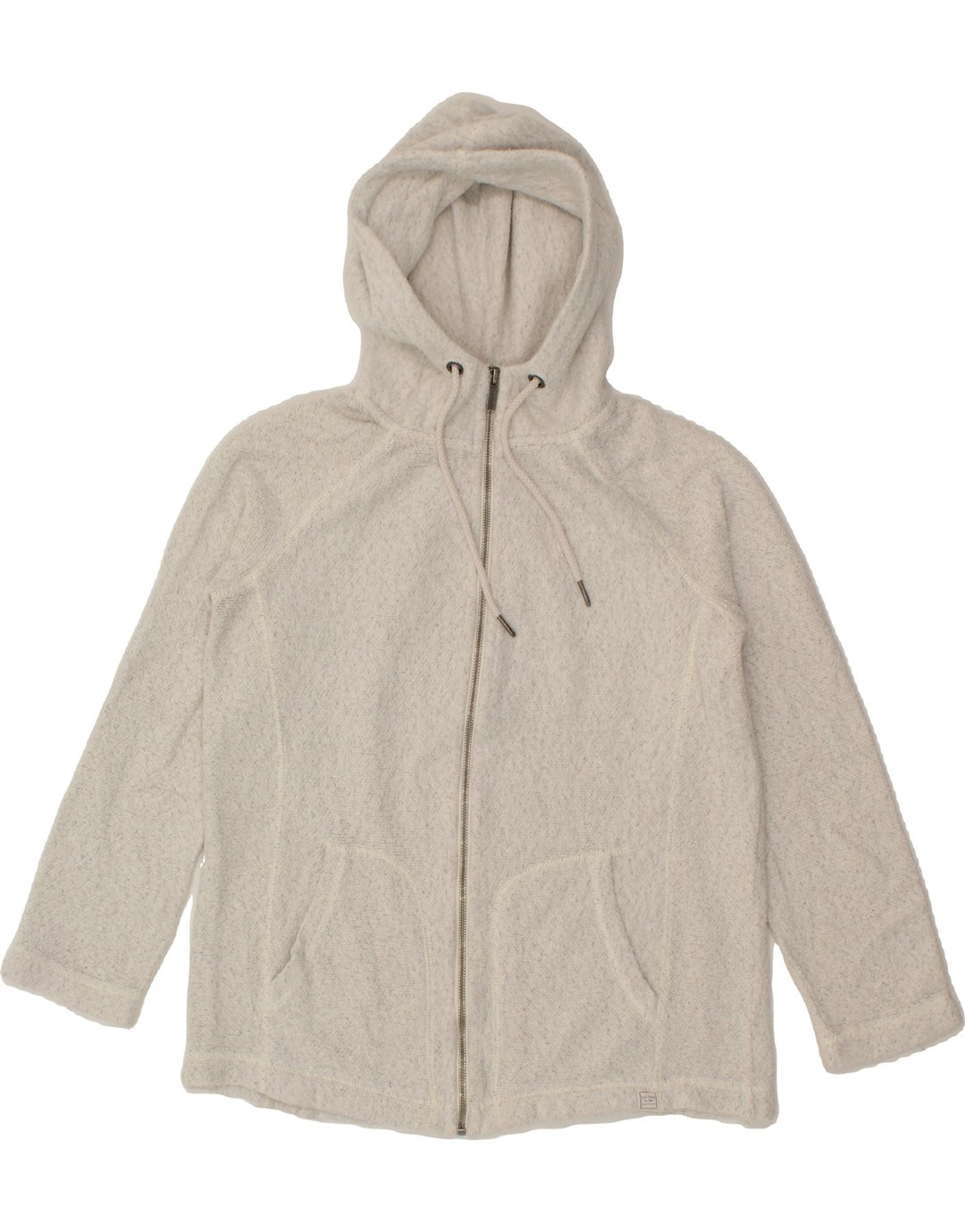 FAT FACE Mens Zip Hoodie Sweater Small White Cotton Vintage Fat Face and Second-Hand Fat Face from Messina Hembry 