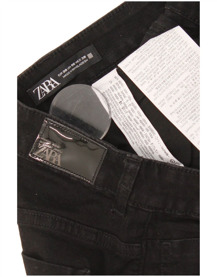 Zara Γυναικείο τζιν EU 38 Small W28 L31 Μαύρο βαμβακερό