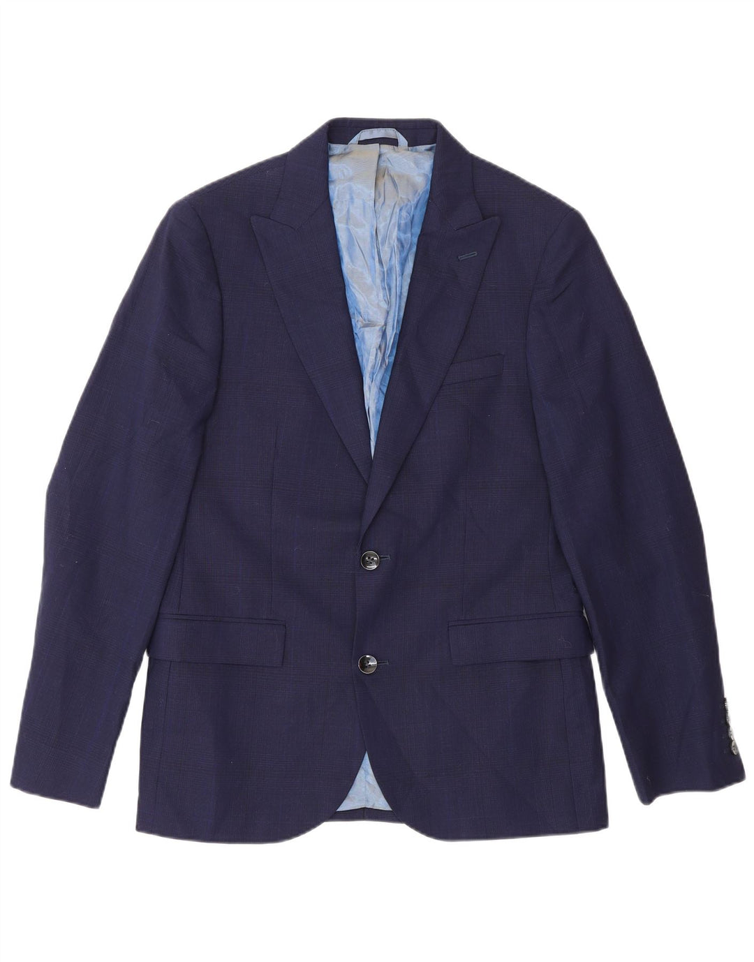 Dkny Ανδρικό σακάκι σακάκι με 2 κουμπιά UK 38 Medium Navy Blue Wool