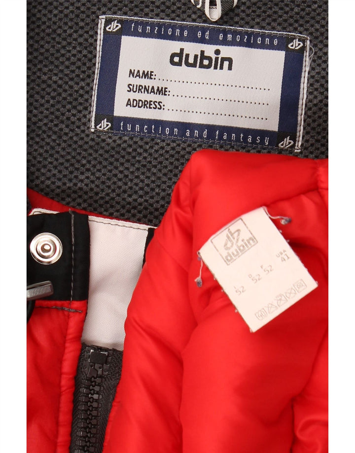 Dubin Mens Graphic Racer Jacket IT 52 XL Red Colorblock Polyester